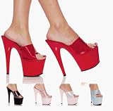 CENTERSTAGE-761, 6 3/4 Platform Hologram Sandals, by Pleaser USA