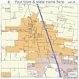 Huge Street & Road Map of Carencro, Louisiana LA - Printed poster size wall atlas of your home town