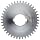 Boston Gear GA21 Plain Change Gear, 14.5 Degree Pressure Angle, 20 Pitch, 0.625" Bore, 21 Teeth, Steel