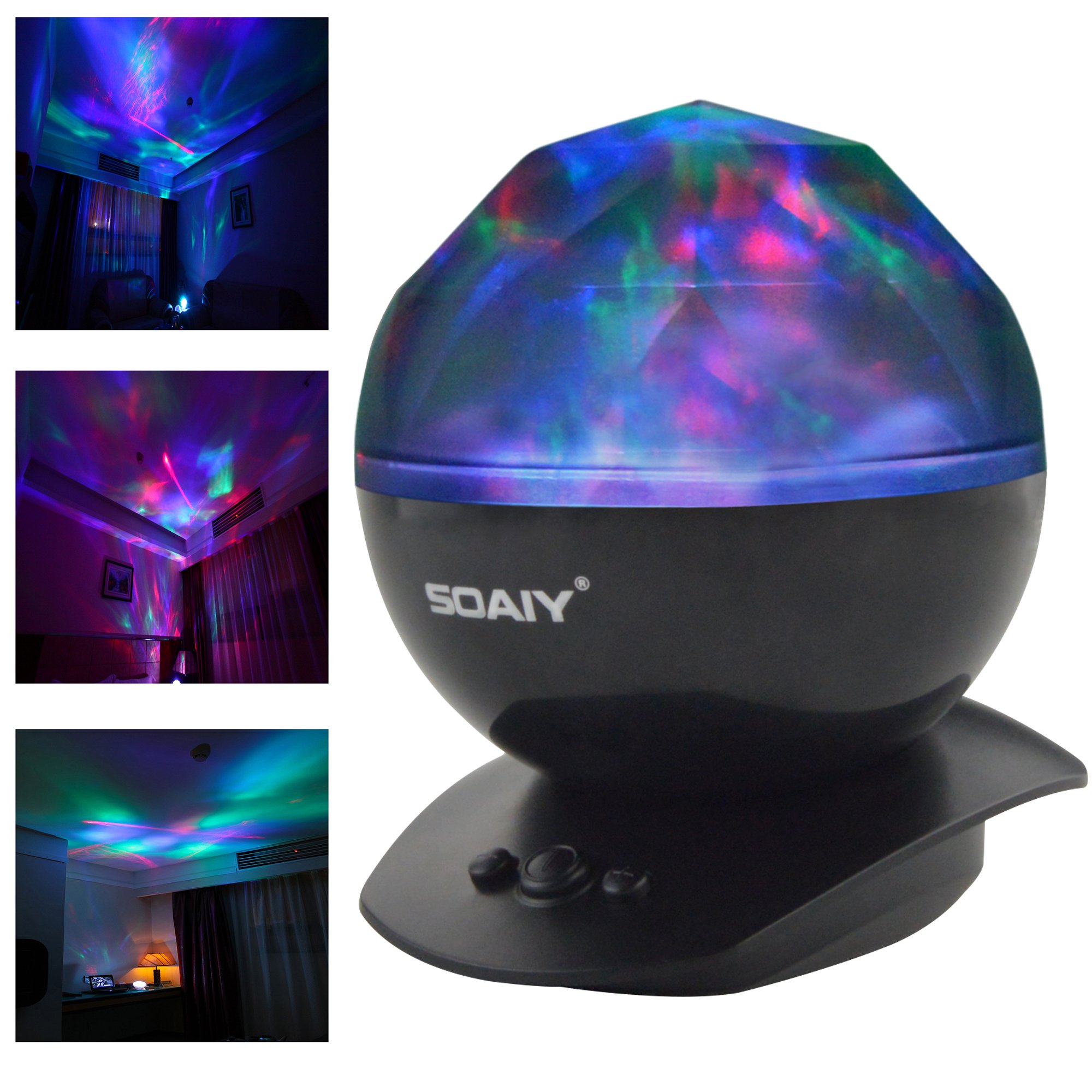 SOAIY Color Changing Led Night Light Lamp Aurora Star Borealis Projector for eBay