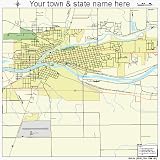 Huge Street & Road Map of Logansport, Indiana IN - Printed
poster size wall atlas of your home town