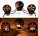 3 Piece Celestial (Sun, Moon, and Stars) Tealight Candle Holder - 4.63" x 9.5" (Candleholder)