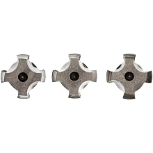 Dormer E500/E513 High-Speed Steel Straight Flute Tap Set, Uncoated (Bright) Finish, Round Shank With Square End, 3-Piece Set (1 Taper, 1 Plug, 1 Bottoming Chamfer)
