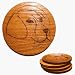 CAMIC Designs DOG001FC4 Laser-Etched Beagle Face Dog Set of 4 Coasters