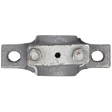 Boston Gear PPB6 Pillow Block Housing, Light Duty, 2 Bolt Holes, 0.375" Bore Diameter, Cast Iron, Inch