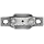 Boston Gear PPB6 Pillow Block Housing, Light Duty, 2 Bolt Holes, 0.375" Bore Diameter, Cast Iron, Inch