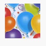16 serviettes anniversaire Ballons