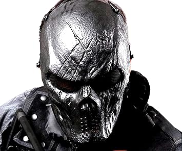 【クリックで詳細表示】Amazon.co.jp ｜ Hi-Hi-Worldの サバゲー スカル フェイス ガード いかつさ全開 ドクロ マスク コスプレ にも (4.黒面神) ｜ おもちゃ 通販