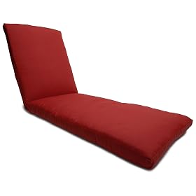 Strathwood St. Thomas Chaise Lounge Cushion, Garnet from Furniture Cushions