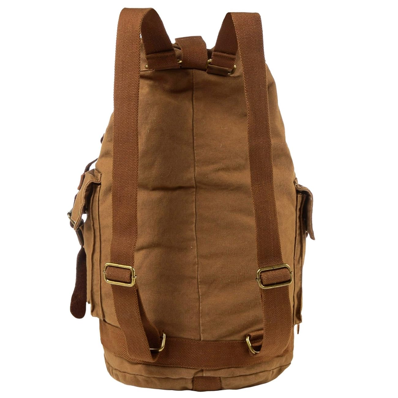 S ZONE Vintage Canvas Hiking Camping Travel Backpack with Adjustable Shoulder Strap