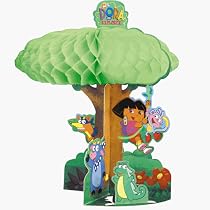 Dora the Explorer Honeycomb 13 1/2in Centerpiece