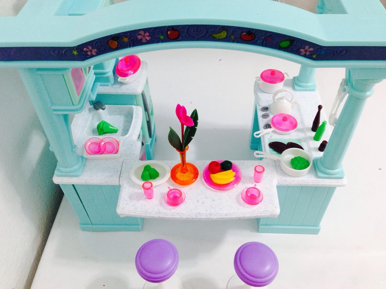 Dollhouse Doll Furniture Barbie Size Room Playset Toy House Kitchen Set