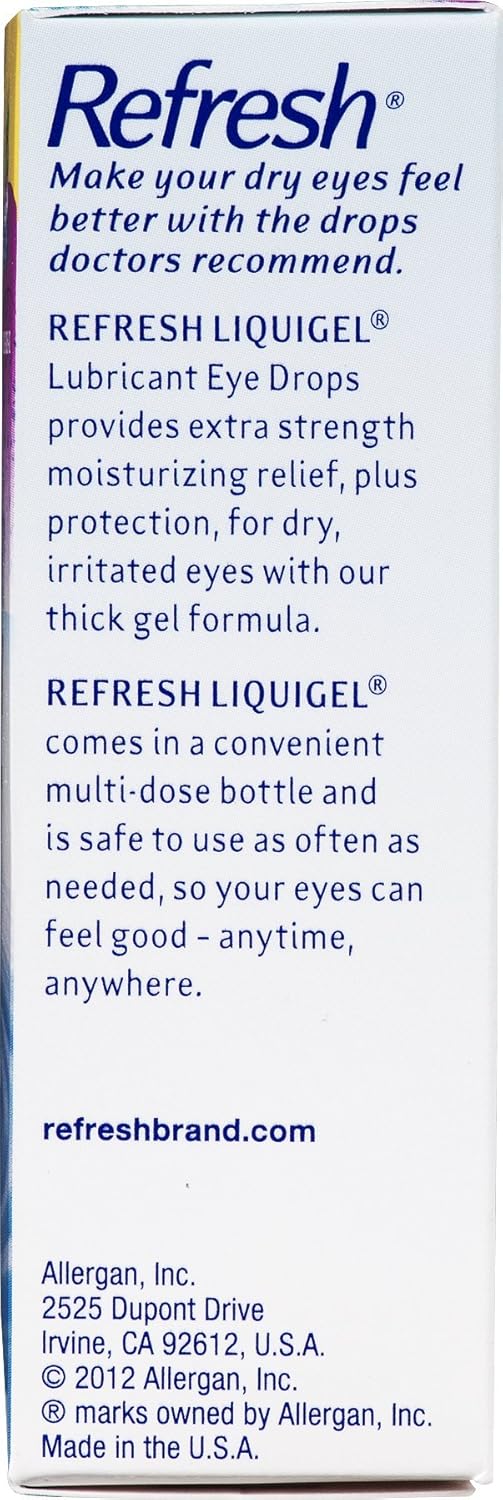 Amazon.com: Refresh Liquigel Lubricant Eye Drops 1 Fluid - 2 x 0.5 ...