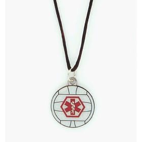 Fashion Alert ID Tags KP-04 - Volleyball Pendant With Stickers