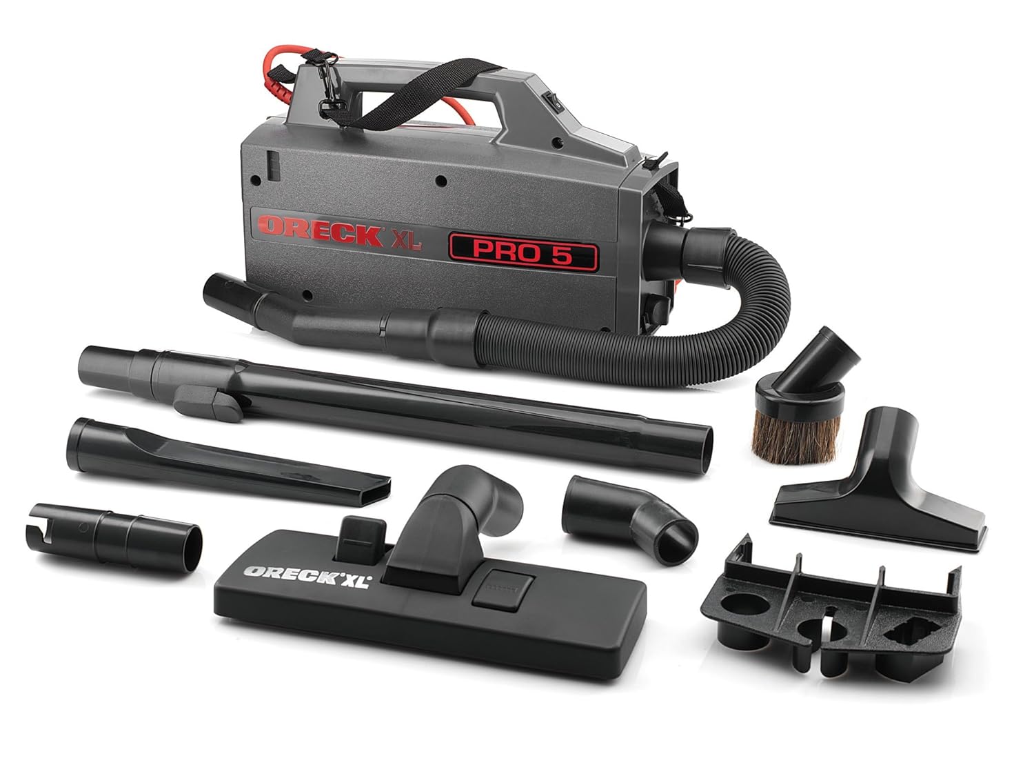 Compact Vacuum Cleaner Shoulder Strap Portable Two Stage Motor Vents