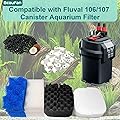 Beaufan 24 Sets Aquarium Replacement Media Maintenance Kit