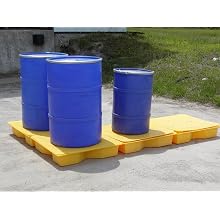 Dixie Poly BM-SDL Polyethylene Interlocking 1 Drum Spill Deck, 10 gallon Sump Capacity, 32" Length x 32" Width x 6" Height