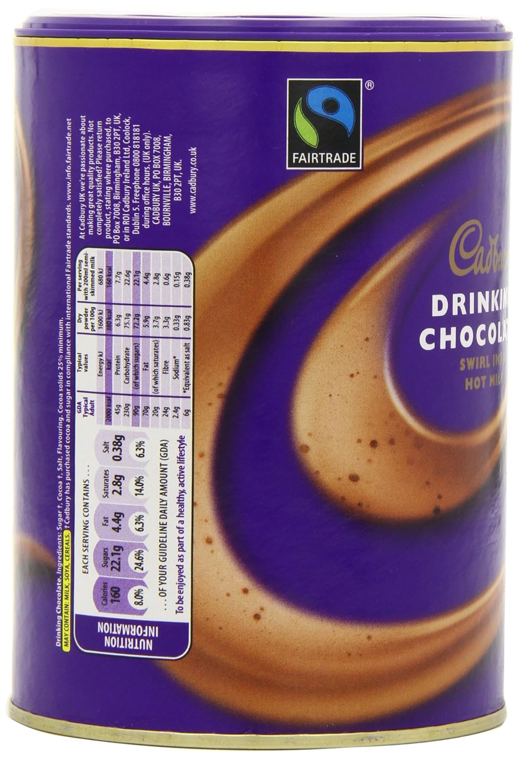 Cadbury Original Drinking Hot Chocolate 500g BritishShop.pl