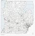 LAMINATED State of Michigan (Southern Half) ZIP Code Map wall sized print by WorkingM...