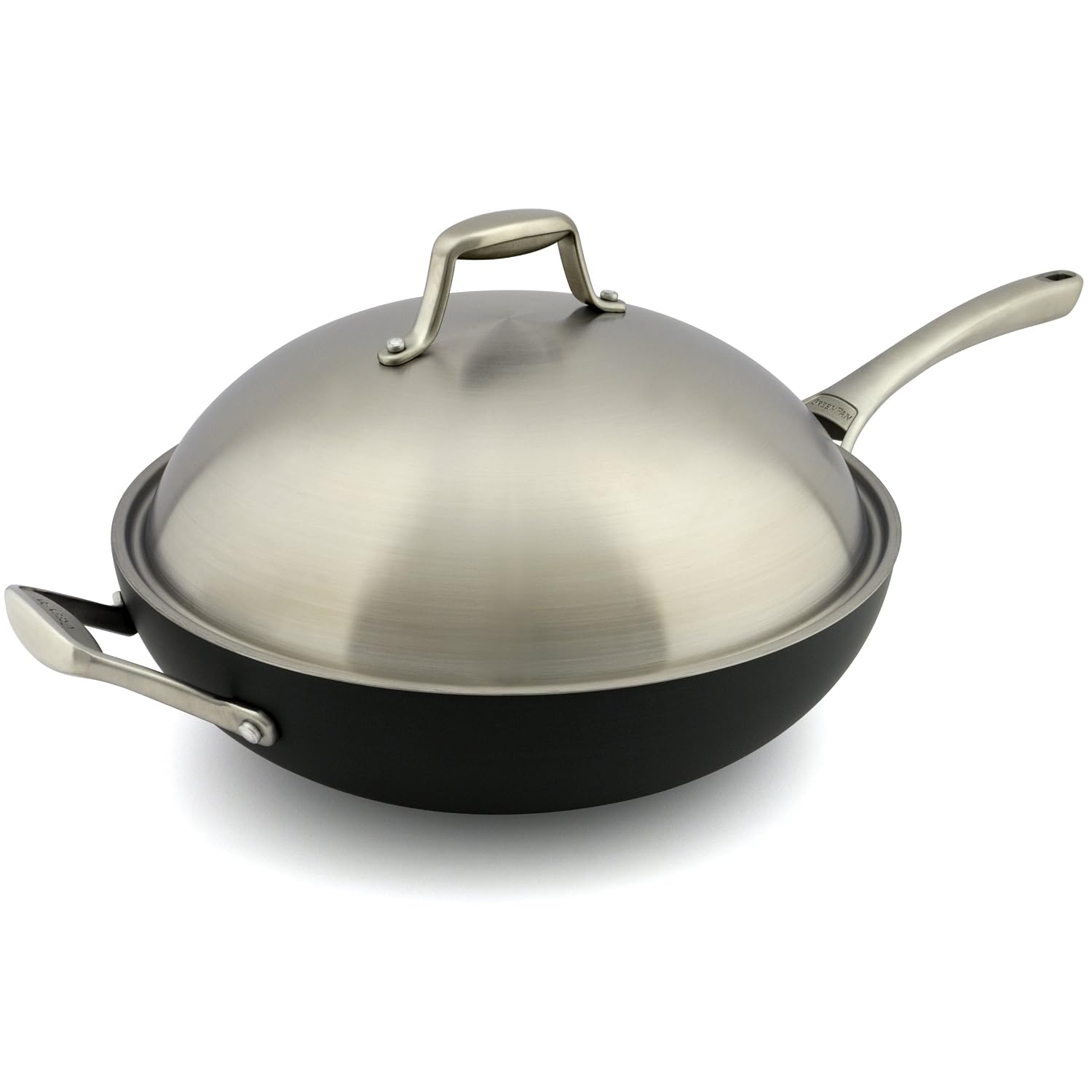 GreenPan San Francisco Wok with Lid, 12-1/2-Inch