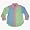 blue/mint/pink