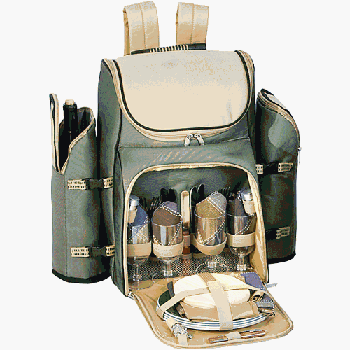 4 picnic backpack:Picnic Plus PS4-458S Tandor Picnic Backpack - Sage Images