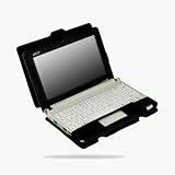 Premium Genuine Luxury Leather Black Case Cover for Acer Aspire One 8.9 Inch Mini Laptop 3 Cell, 6 Cell Leather Sleeve (Choose from 3 Cell or 6 Cell)