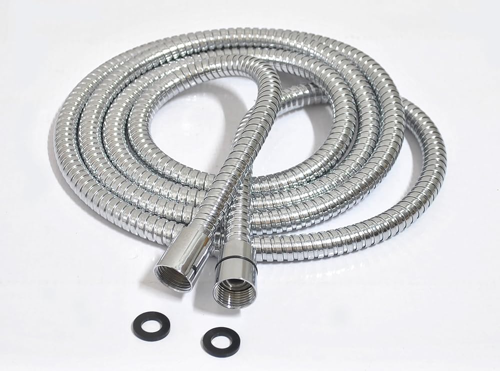 Extra Long Stainless Steel Handheld Shower Hose (8 Ft) (96 Inches) (2.