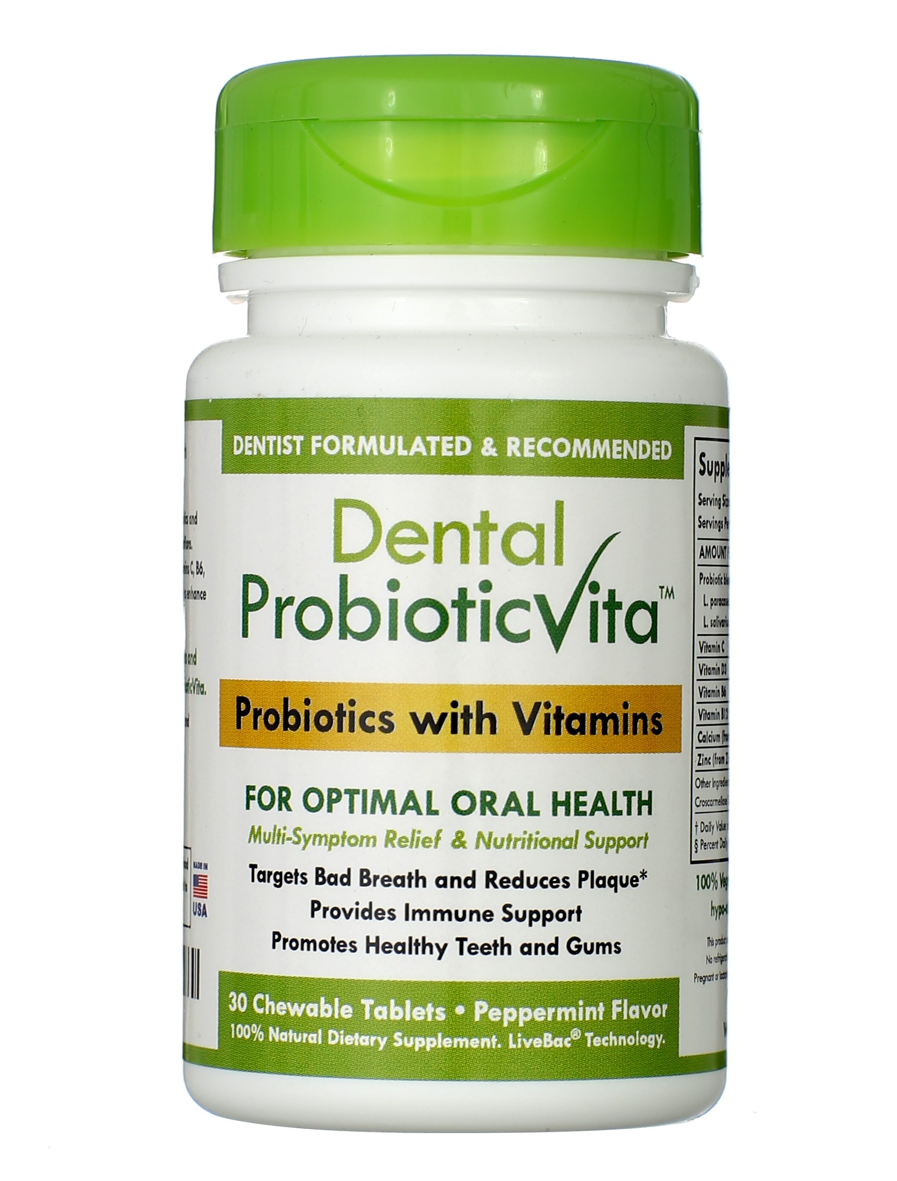 Dental ProbioticVita Oral Probiotics with Vitamins Fights Bad Breath
