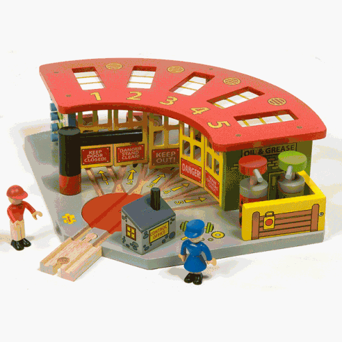 Childrens Toyshop  Toys : Five Way Engine Shed