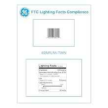 GE Lighting 18011 65-Watt Soft White Reflector Flood BR30 Light Bulb, 2-Pack
