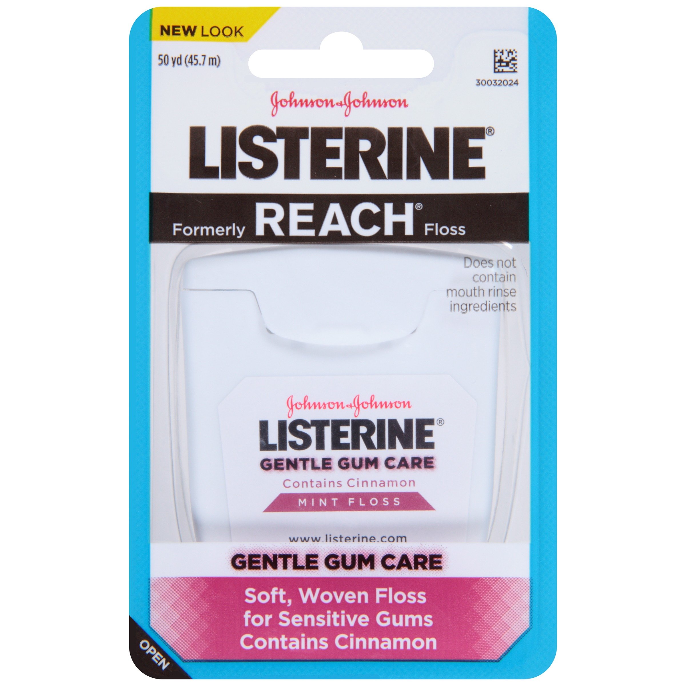 Listerine Gentle Gum Care Woven Floss Mint with Cinnamon 50 Yards Pack
