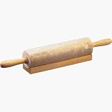 Search : Evco International 74068 The Byzantine Collection Champagne Marble Rolling Pin with Wood Cradle