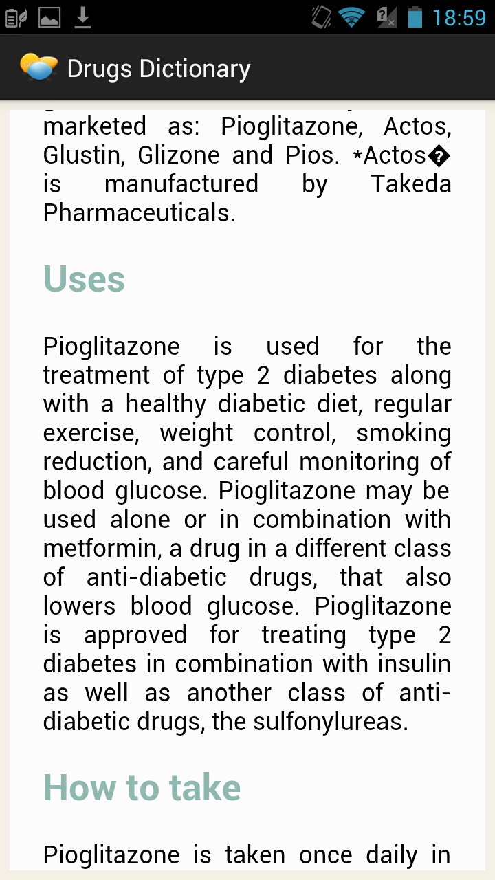 Drugs Dictionary Appstore for Android