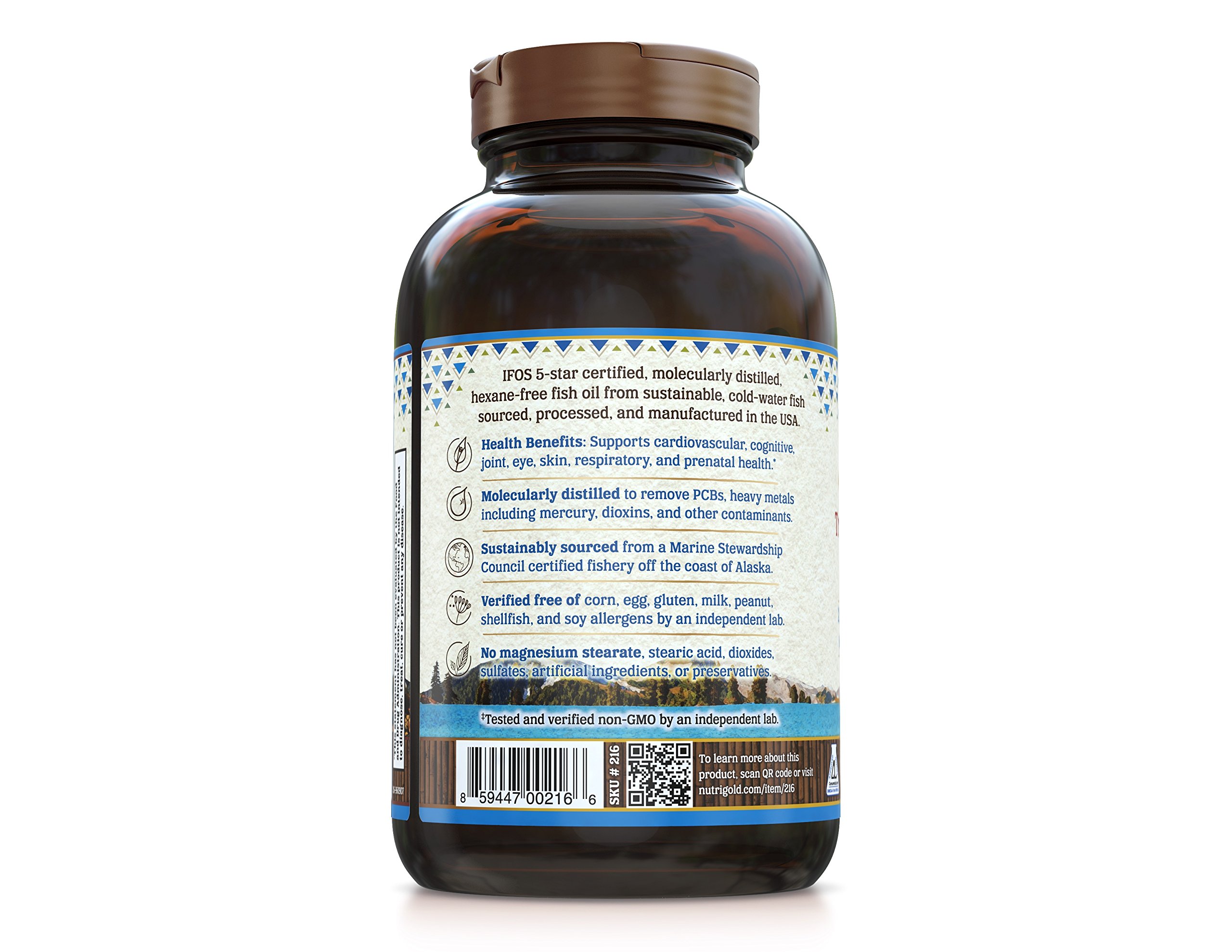 Galleon Nutrigold Triple Strength Omega3 Gold Fish Oil Supplement