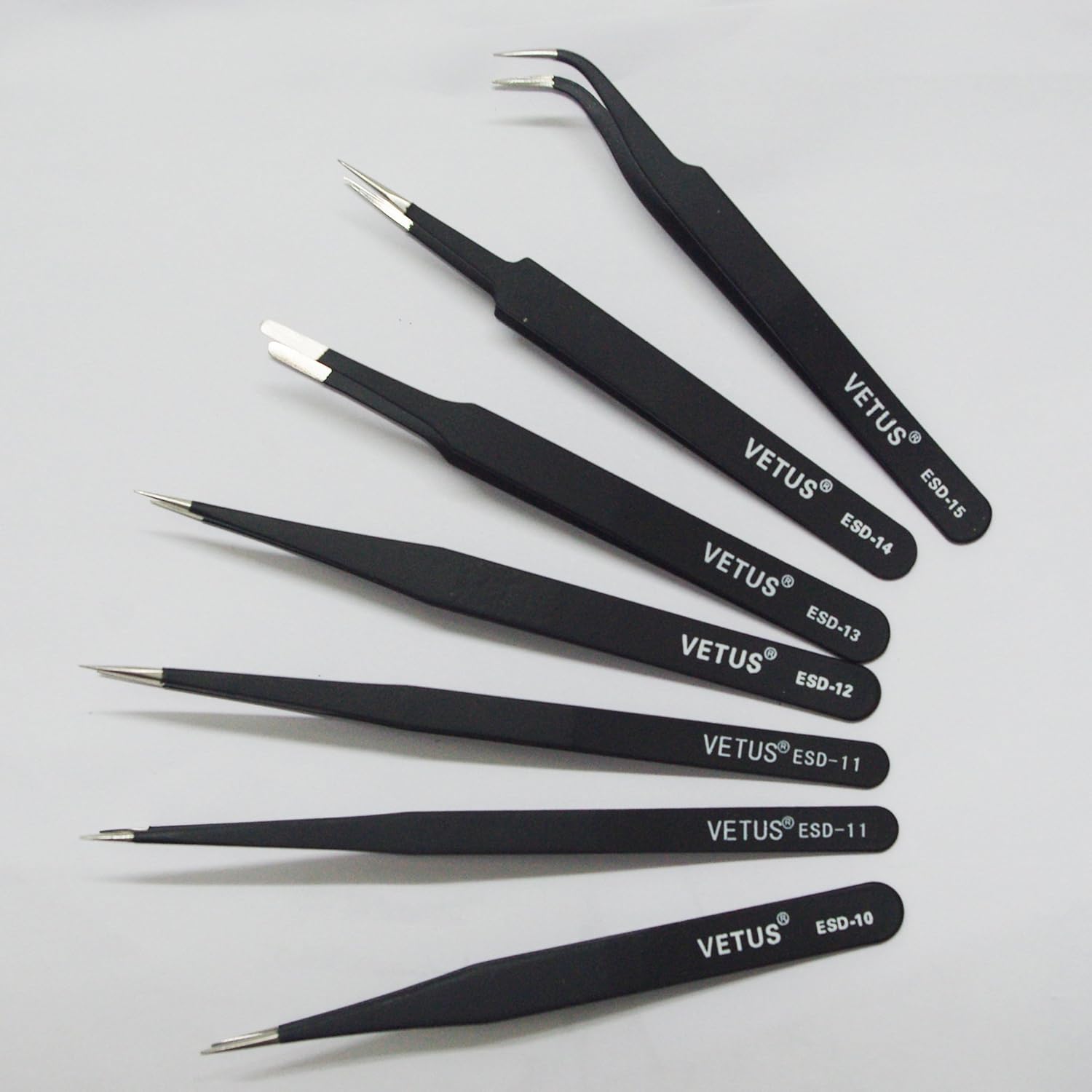 6 Antistatic SMD chip Tweezers Computer Electronics