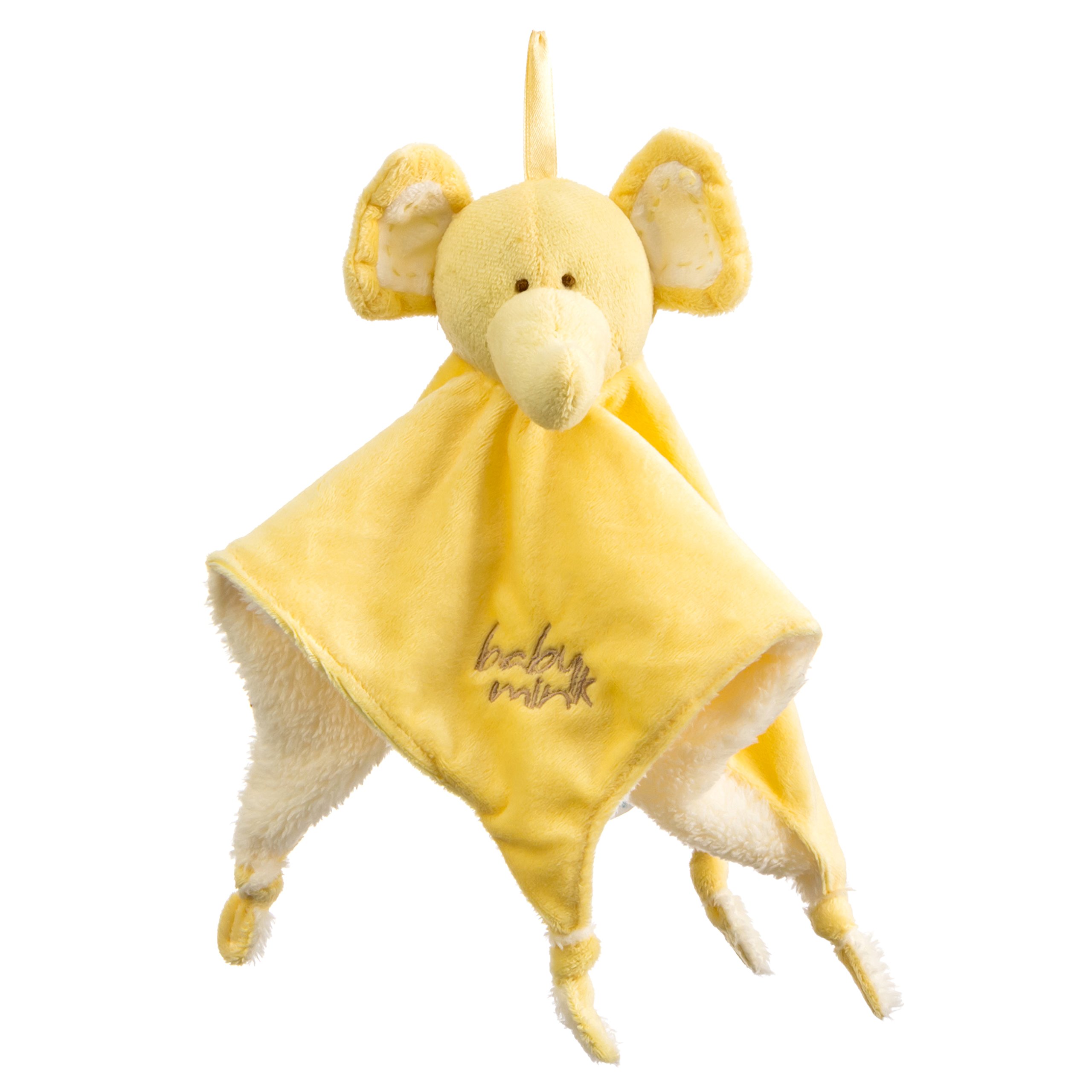 Baby Mink Elephant Lovey/Security Blanket Yellow eBay