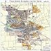 Huge Street & Road Map of Stockton, California CA - Printed poster size wall atlas of your home town