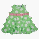 Hartstrings Polka Dot Ruffle Dress