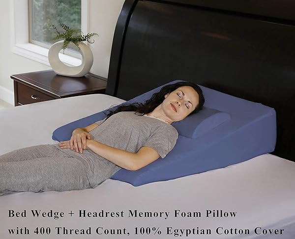 Intevision Extra Large Bed Wedge Pillow 33 X 30 5 X 7 5