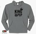 KING OF POP michael jackson Hooded Sweatshirt Grey XXL