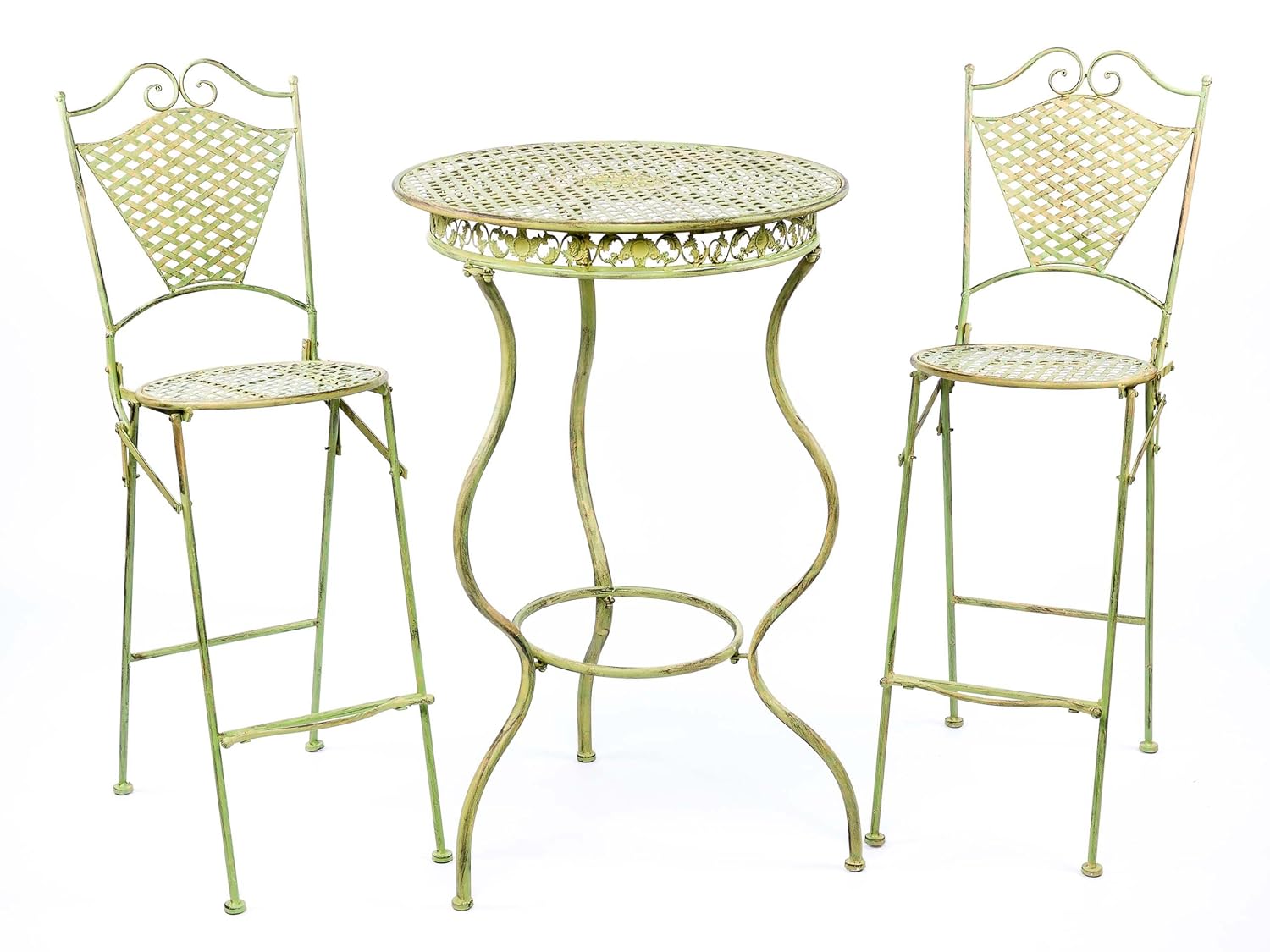 Gartenmöbel Eisenmöbel Barhocker Gartenstuhl Stuhl antik Stil Eisen