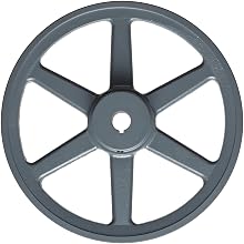 TB Woods Bored-to-size V-Belt Sheave, A Belt Section, 1 Groove, Cast Iron