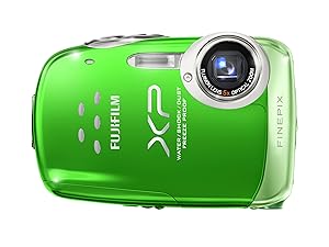 Fujifilm FinePix XP10 12 MP Waterproof Digital Camera with 5x Optical Zoom and 2.7-Inch LCD (Green)