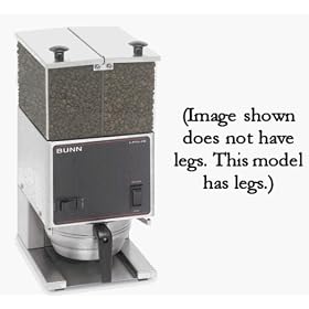 BUNN 26800.0001 LPG-2E 120V W/LEGS Low Profile Portion Control Coffee Grinder