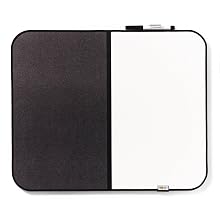 Post-it Message Board with Marker, 18 x 22-Inches, Black and Gray