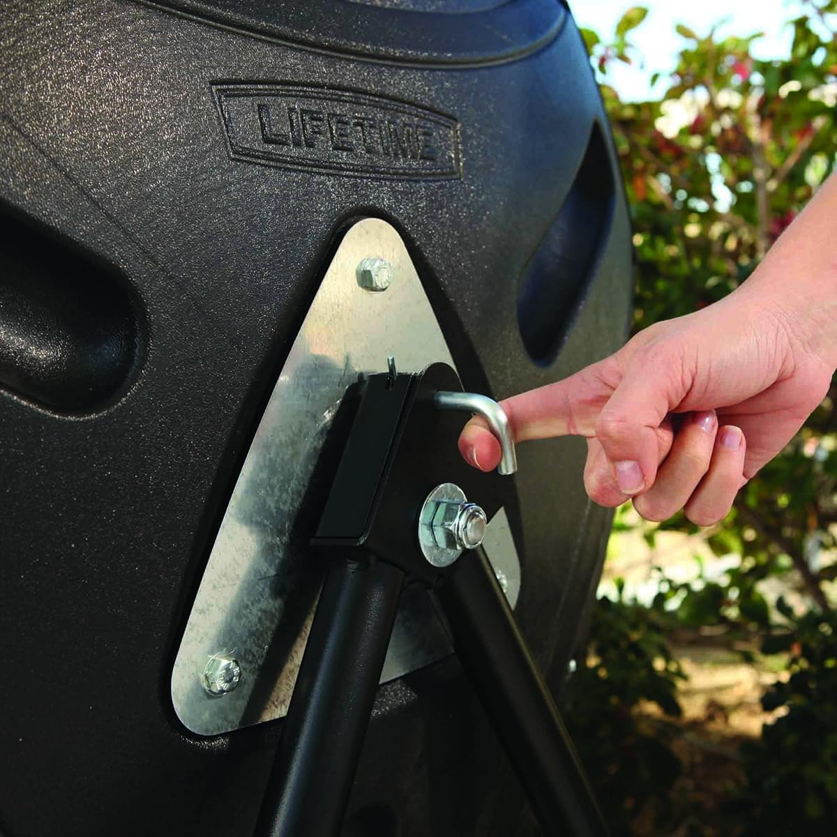 Lifetime 60058 Compost Tumbler, Black, 80Gallon