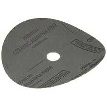 Norton GreenLyte SG F968 Abrasive Disc, Fiber Backing, Aluminum Oxide, 7/8" Arbor, 7" Diameter, Grit 36  (Box of 5)
