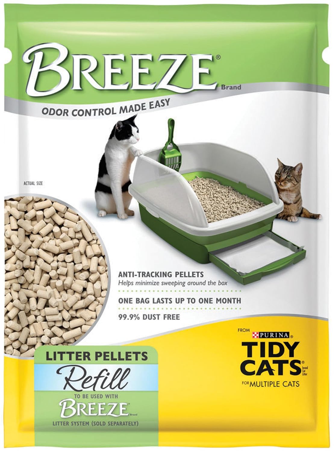 Tidy Cats Breeze Litter Pellet Refill, 3.5Pound Packages (Pack of 6