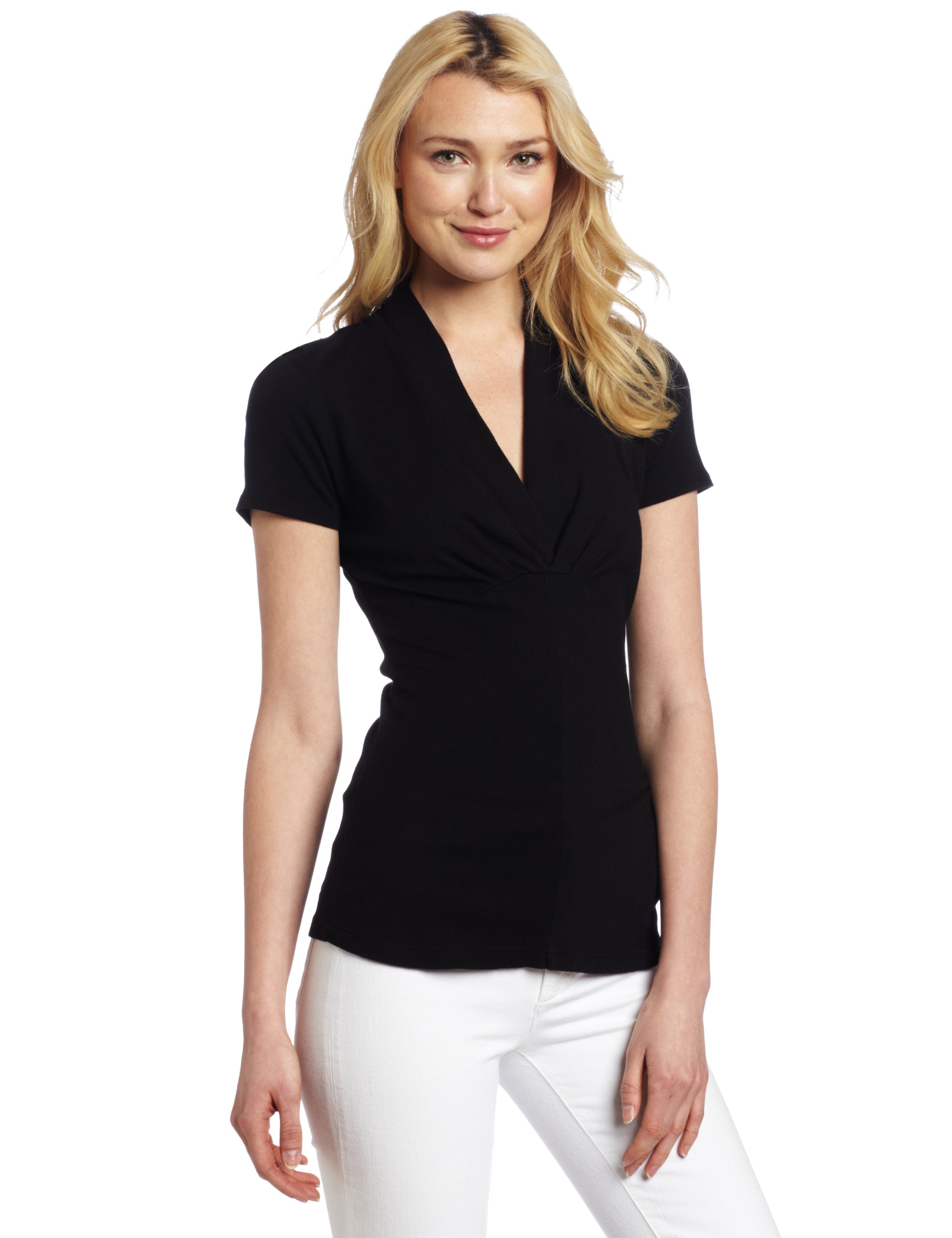 Three Dots Women's Empire Waist Top